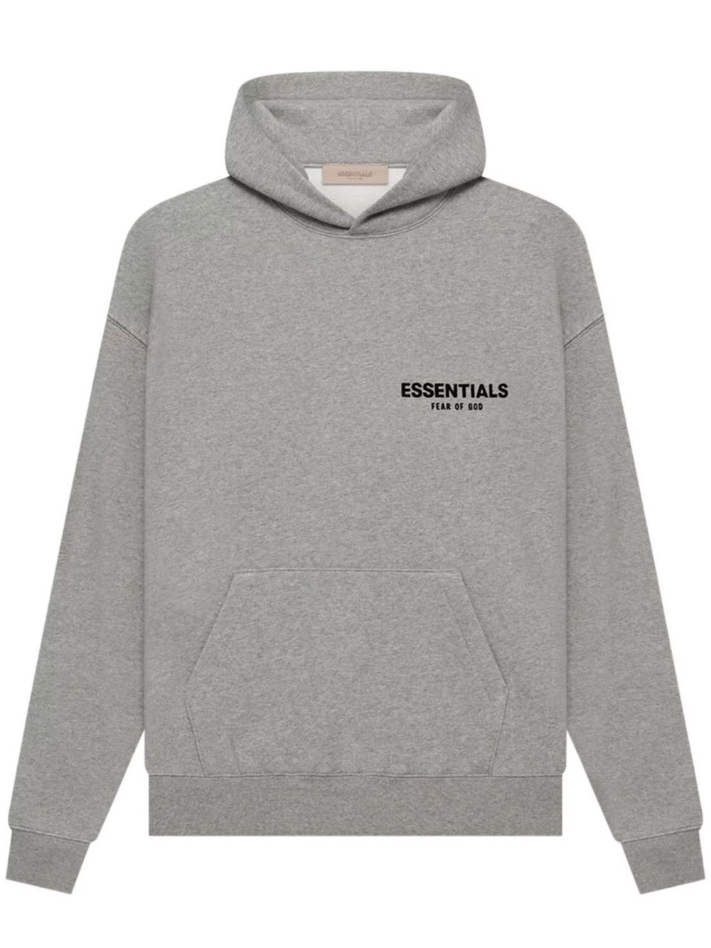 Fear of God Essentials Heather Grey Logo Hoodie Size Large New with Tags